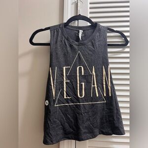 Never Worn Vegan crop top muscle tee